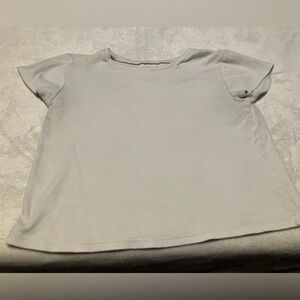 Volcom White Crop Short Sleeve Tee